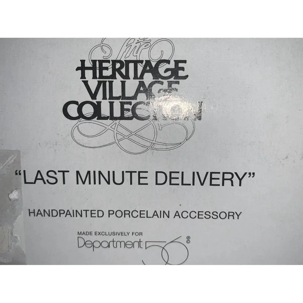 Dept 56 Heritage Vtg‎ Accessories 56367 Last Minute Delivery Retired Piece